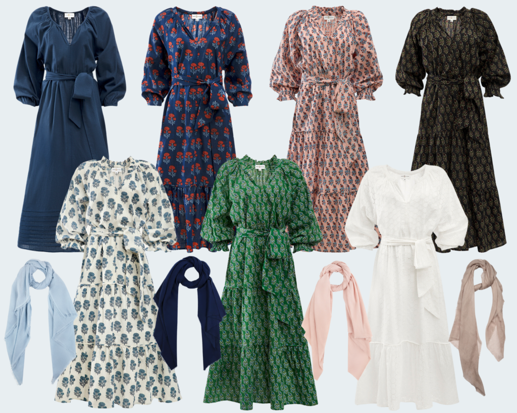 Heidi Wynne Block Print Floral Dresses and Spring Cashmere with a Special Discount
